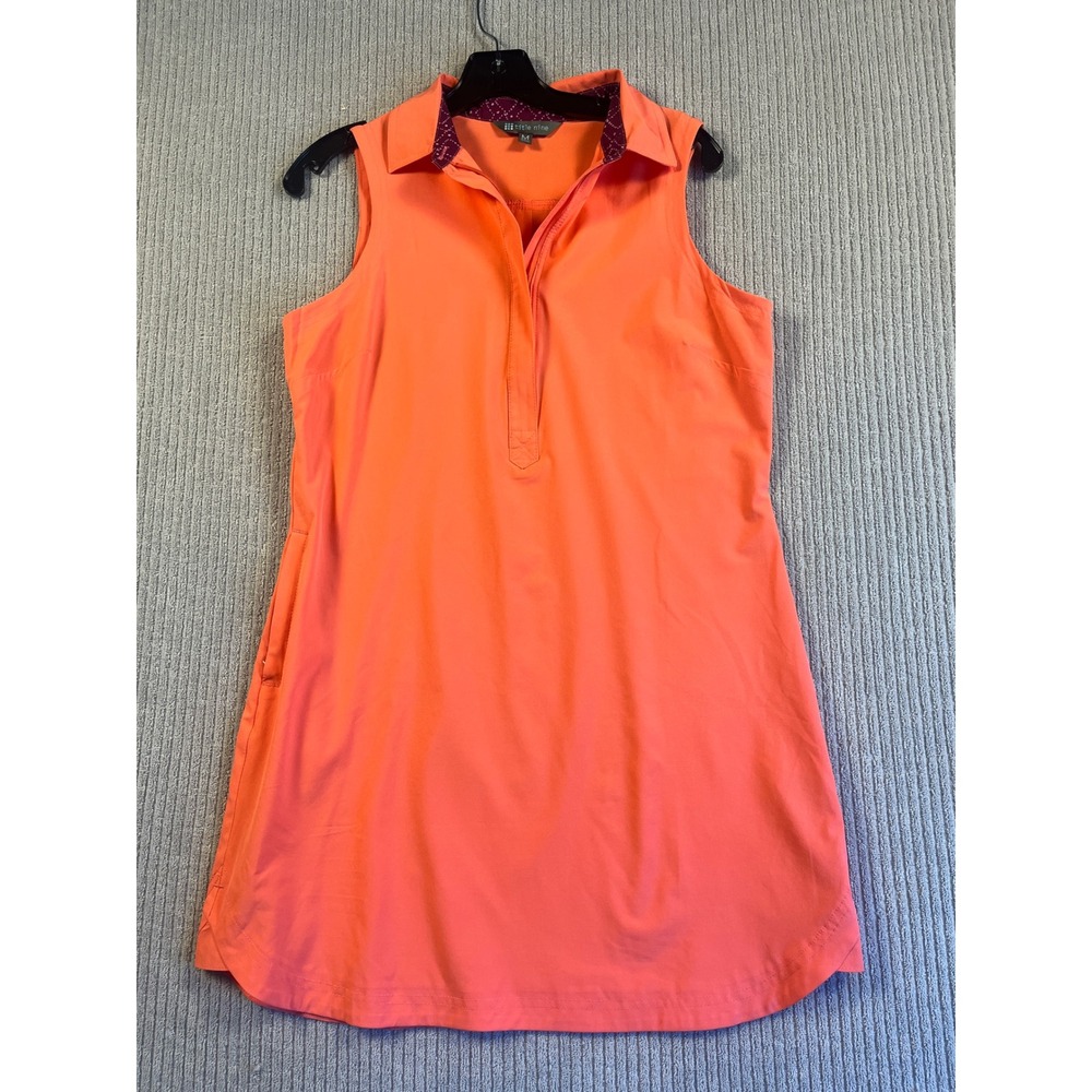 Title Nine Sleeveless Dress Womens M Coral Orange Athletic Tennis Golf